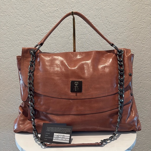 MCM Handbags - MCM Brown Leather Bag